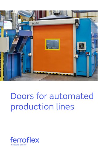 Doors for automated production lines