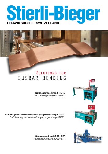 Solutions for Busbar Bending