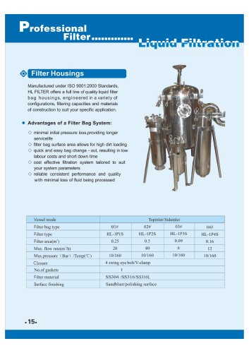 Bag Filter Housing