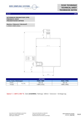 Pneumatic drive (CPB)