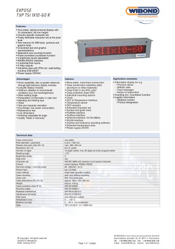 TSI 1x10-60 R / U1-10088-A54