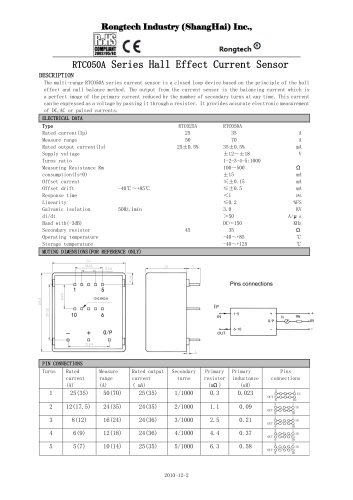 RTC050A current sensor