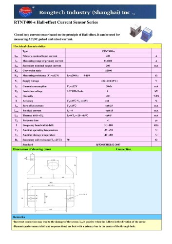 RTNT400-S current transducer