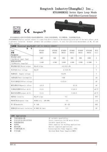 RTO1000DR352 3 phase EV current sensor