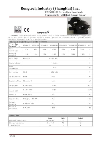 RTO500K1T5 split core current sensor