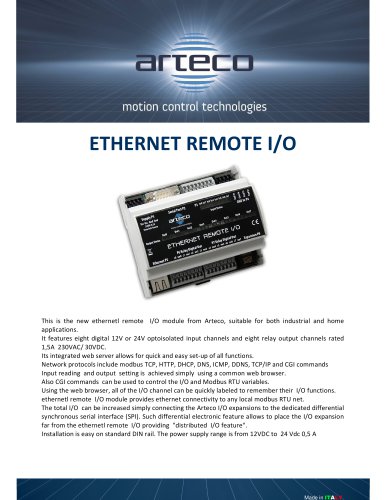 ETHERNET REMOTE I/O