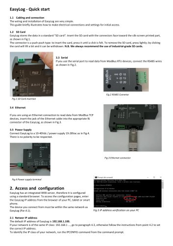 EasyLog quick start