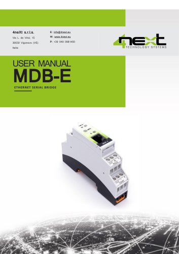 MDB-E manual