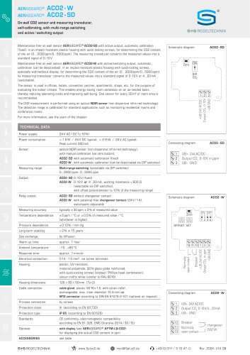 AERASGARD® ACO2 - W AERASGARD® ACO2 - SD