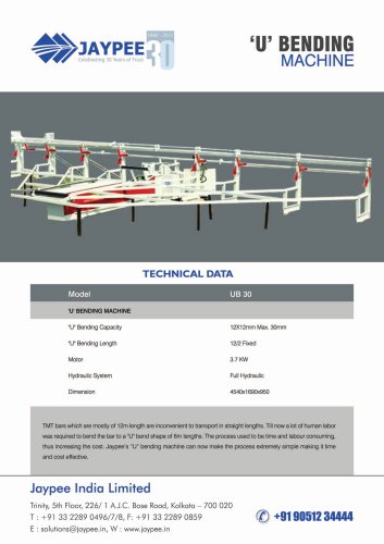 U bending machine