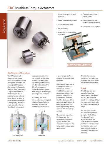 BTA® Brushless Torque Actuators