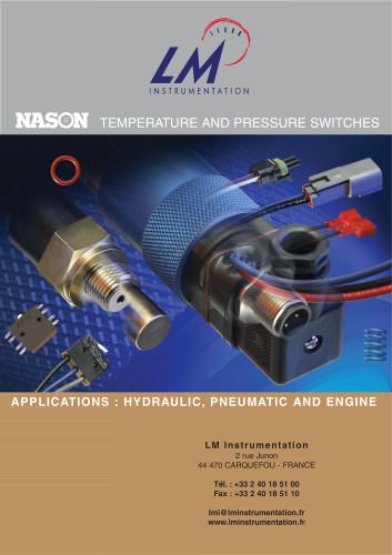 Customized temperature an pressure switches