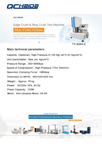 Edge Crush & RIng Test Machine