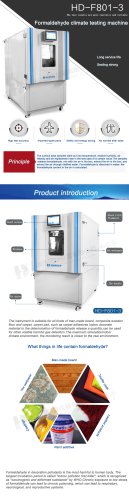 Formaldehyde testing machine