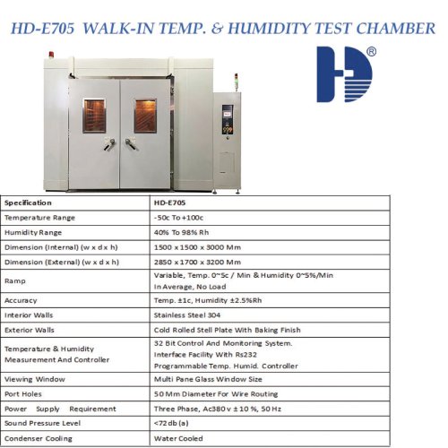 HD-E705 WALK-IN TEMP. & HUMIDITY TEST CHAMBER