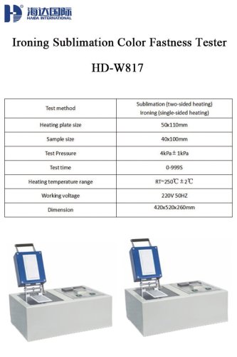 Ironing Sublimation Color Fastness Tester