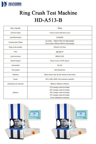 Ring Crush Test Machine