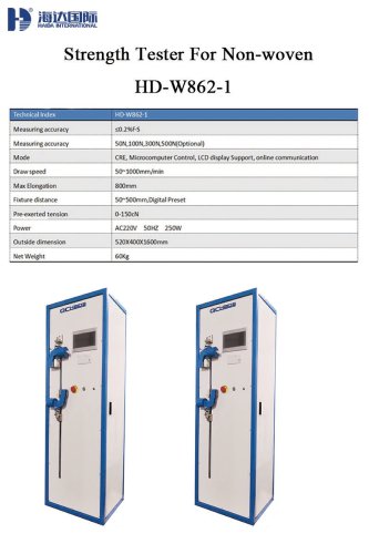 Strength Tester For Non-woven