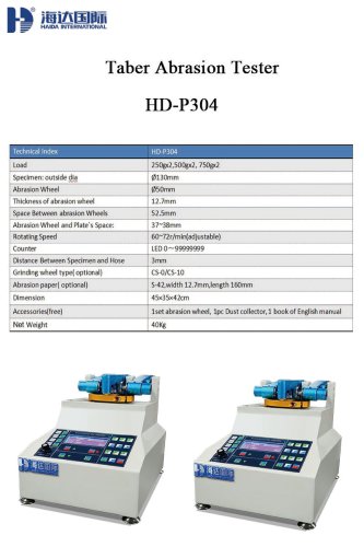 Taber Abrasion Tester