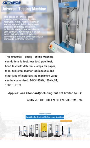 Universal Tensile Testing Machine