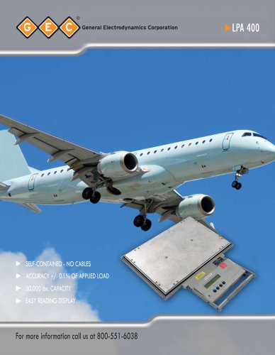 LPA400 Low-Profile Aircraft Scales Weighing System