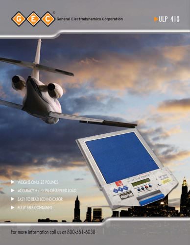 ULP410 Low-Profile Aircraft Scales Weighing System