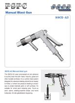 sandblasting machine Manual blast gun SSCE A2