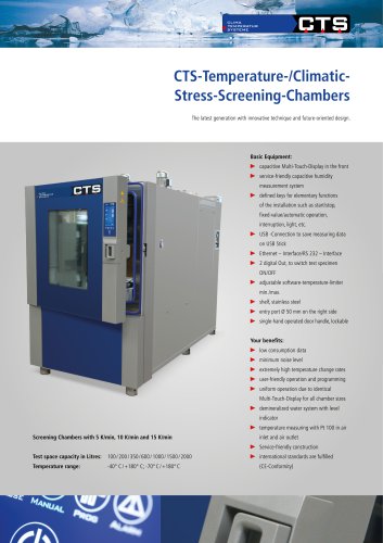 CTS Stress Screening Test cabinet