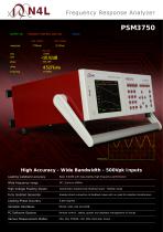 PSM3750 Frequency Response Analyzer: 10µHz?50MHz ? High Performance