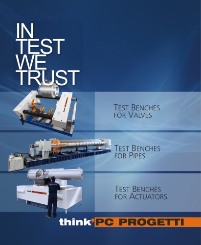 test benches for valves, pipes & actuators