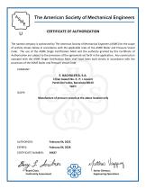 ASME VIII, Div. 1 - U STAMP