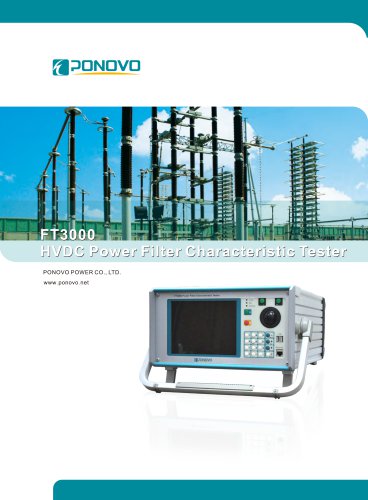 FT3000 HVDC Power Filter Characteristic Tester Brochure_EN_2022 V1