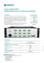 Power Amplifier DIA03 AURORA Digital Interface for Simulator Application Brochure_EN_2023 V1