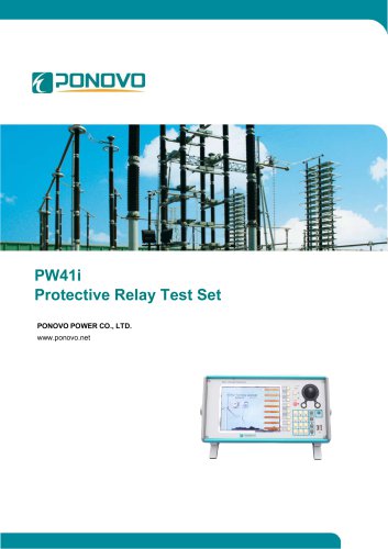 PW41i(Basic) Protective Relay Test Set Brochure