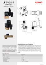 LEFOO/LFSV20-B/DRAINAGE SOLENOID VALVE/FOR TANK/ PIPE/DRYING MACHINE