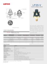 LEFOO PRESSURE SWITCH/ vacuum switch for swimming pool// for heat pump for pool water LF20-V