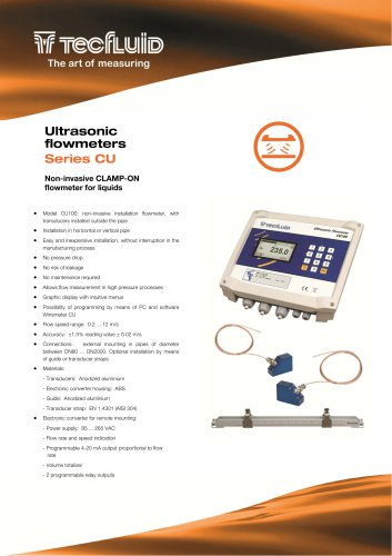 Series_CU_Ultrasonic_flowmeter