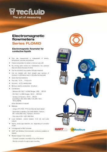 Series_FLOMID_Electromagnetic_flowmeter