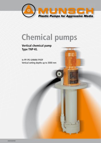 Vertical chemical pump Type TNP-KL