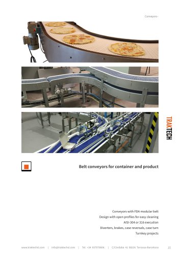 Modular belt conveyors