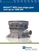 MAAGTM WPU two-stage gear unit up to 1500 kW