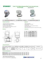 Tonhe T15-25 Series Stainless Steel 2-way motorized valve AC110V-230V