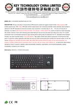 Chiclet Military Keyboard K-TEK-M350-38-MTB-FN-BL-NV-151B