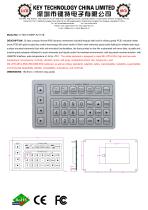 Custom Membrane Keypad K-TEK-D180KP-32-151B