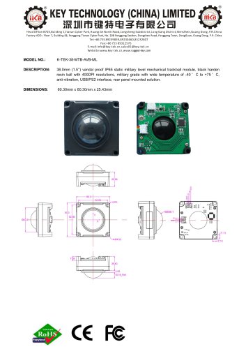 K-TEK-38-MTB-AVB-ML data sheet