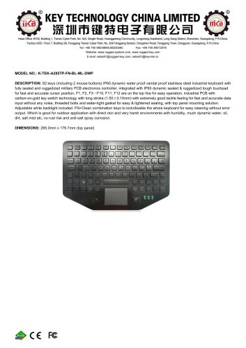 K-TEK-A285TP-FN-BL-ML-DWP