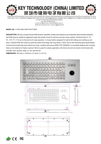 K-TEK-A361-DPH-FN-DT-DWP data sheet