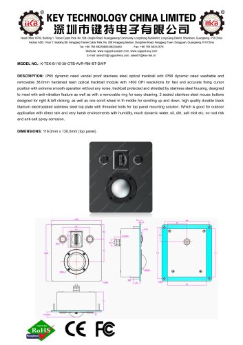 K-TEK-B116-38-OTB-AVR-RM-BT-DWP