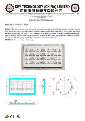 K-TEK-B80KP-40-IT-DWP datasheet