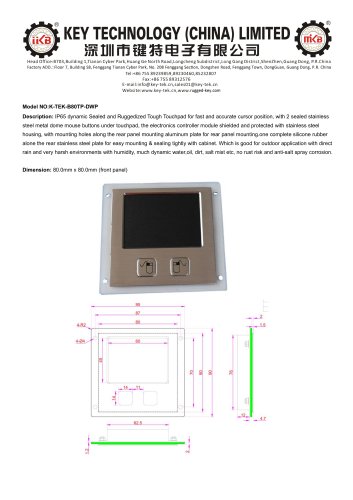 K-TEK-B80TP-DWP (Datasheet)